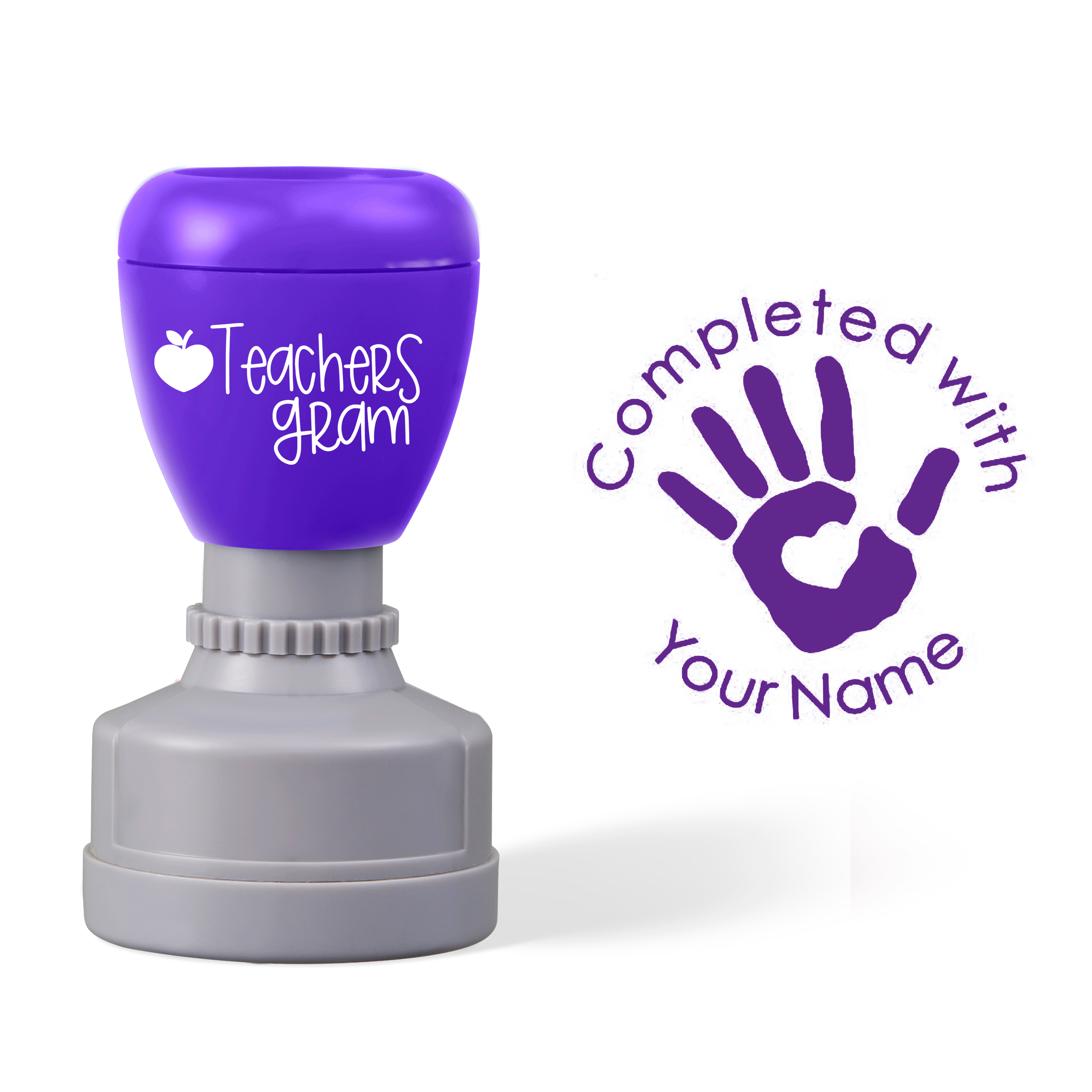 Personalized Name Completed With Teacher Stamp