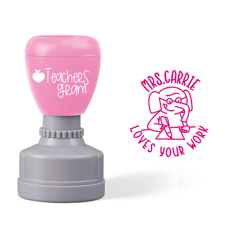 Personalized Name Love Your Work Stamp