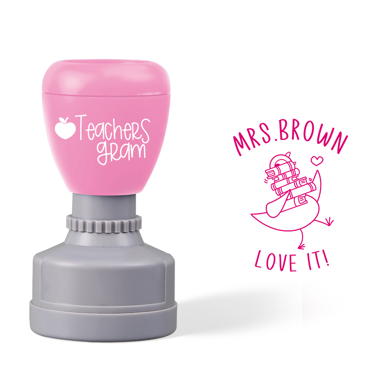 Personalized Name Love It Teacher Stamp
