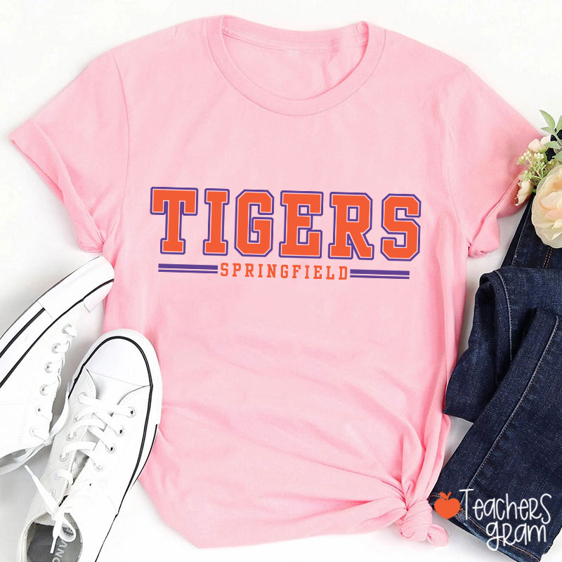 Personalized Mascot And Team Name School Spirit Teacher T-Shirt