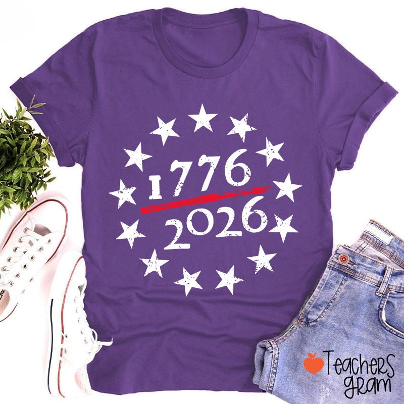 USA 250th Anniversary Teacher T-Shirt