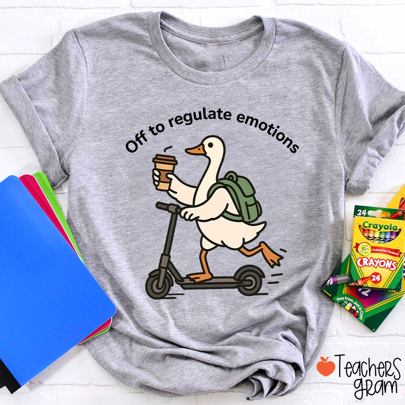 Off To Regulate Emotions Teacher T-Shirt