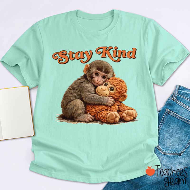 Stay Kind Punch Teacher T-Shirt