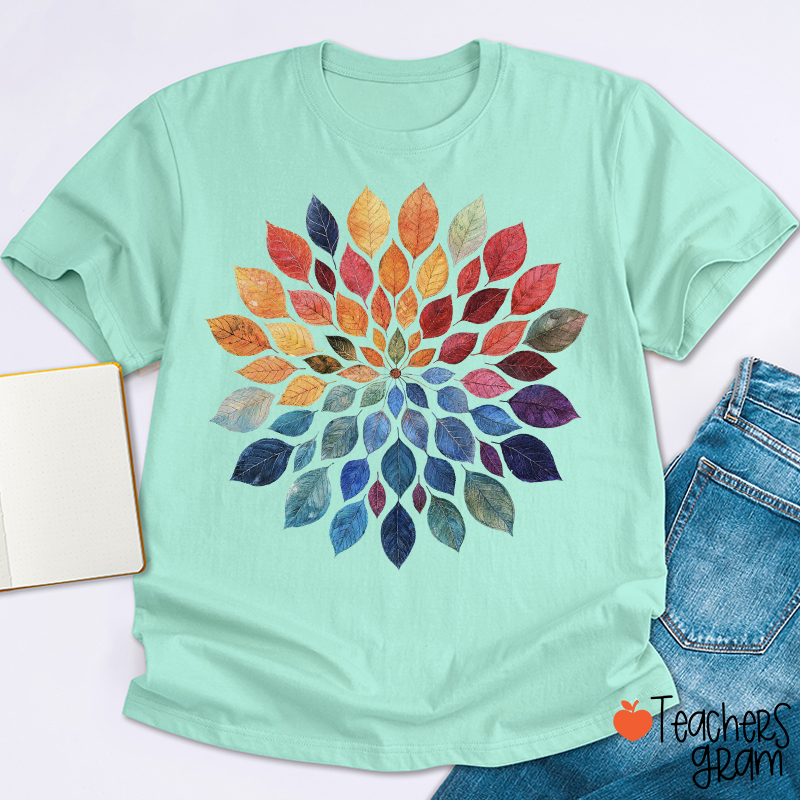Floral Mandala Teacher T-Shirt