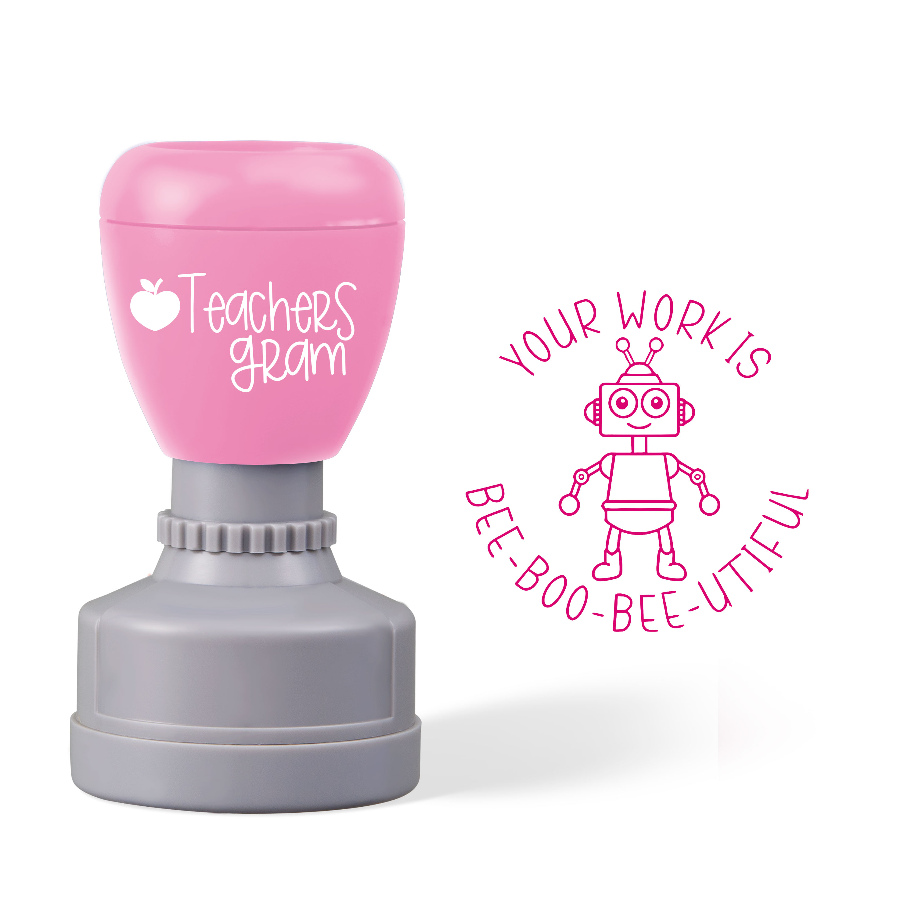 Your Work Is Bee-Boo-Bee-Utiful Teacher Stamp