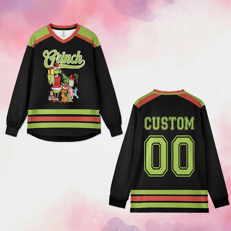 Personalized Name And Number Mean Guy Squad Teacher Long Sleeve Jersey