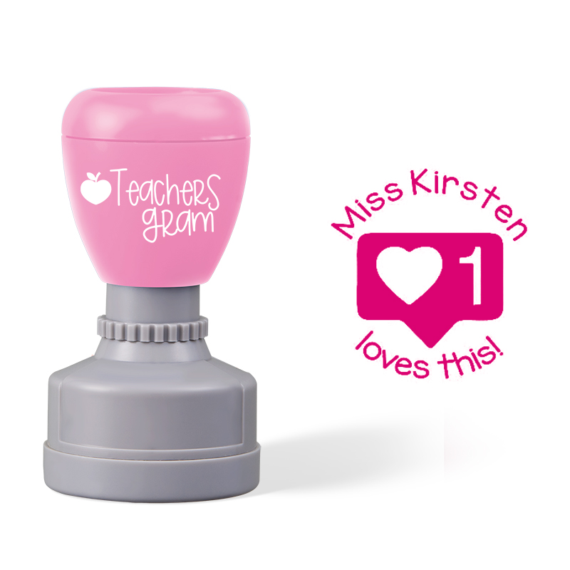 Personalized Name Love This Teacher Stamp