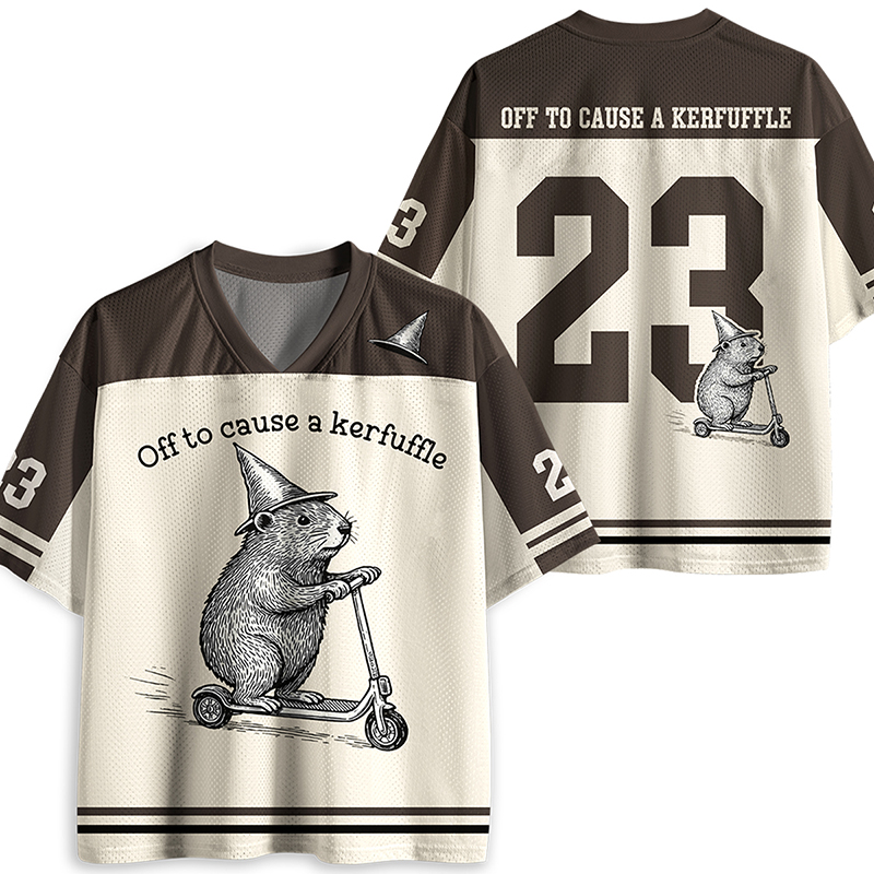 Personalized Off To Cause A Kerfuffle Teacher Mesh Jersey