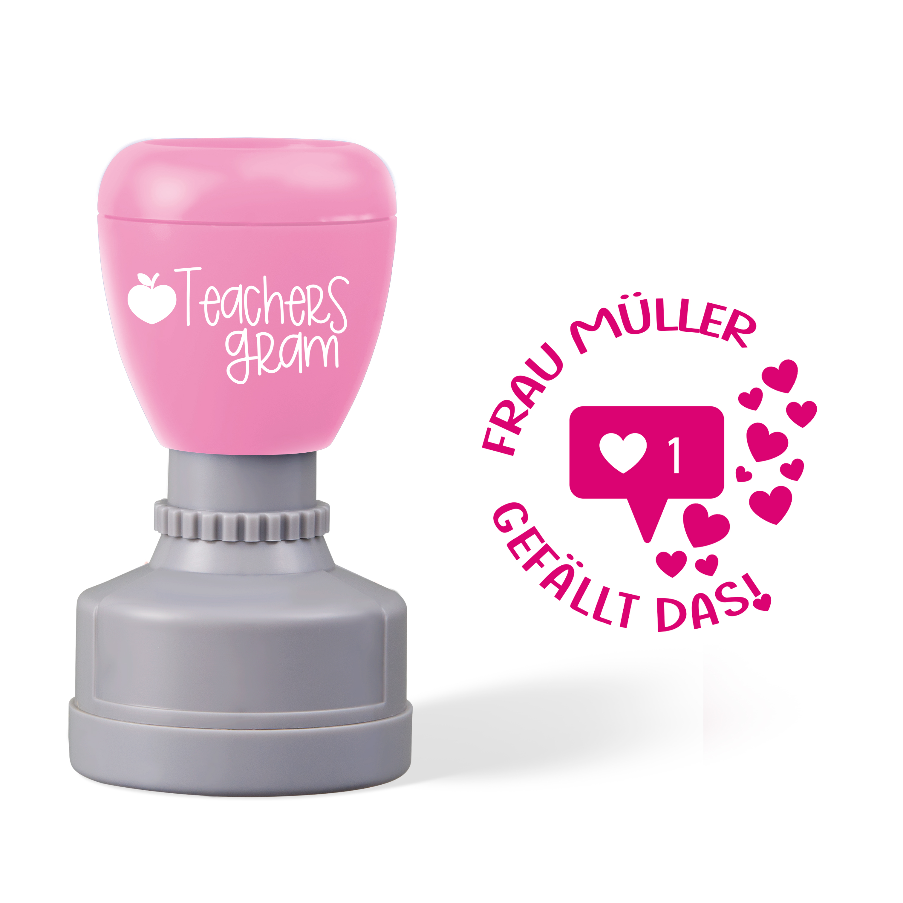 Personalized Name Gefällt Das German Teacher Stamp