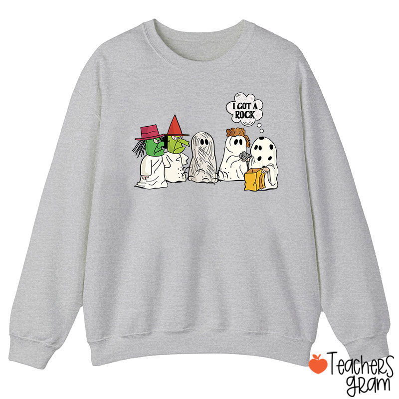 I Got A Rock Halloween Teacher Sweatshirt