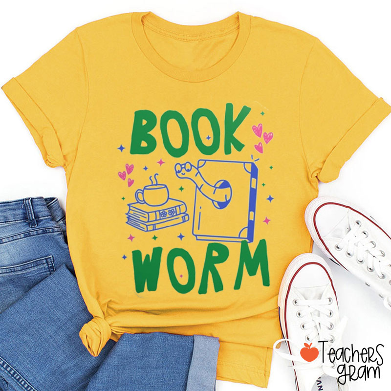 Book Worm Teacher T-Shirt