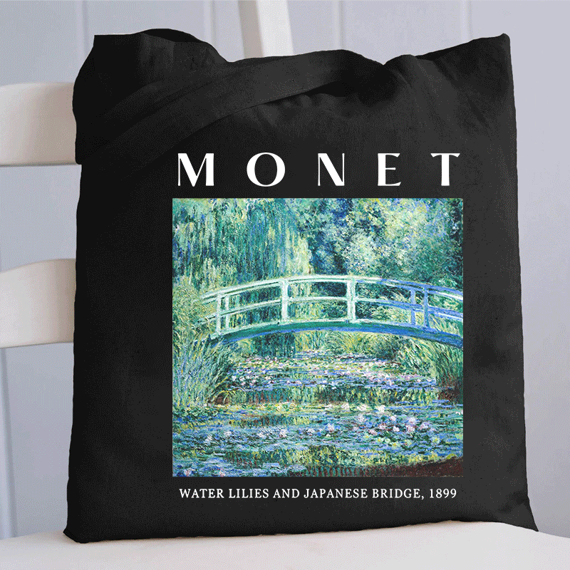 Monet Water Lilies And Japanese Bridge 1899 Tote Bag