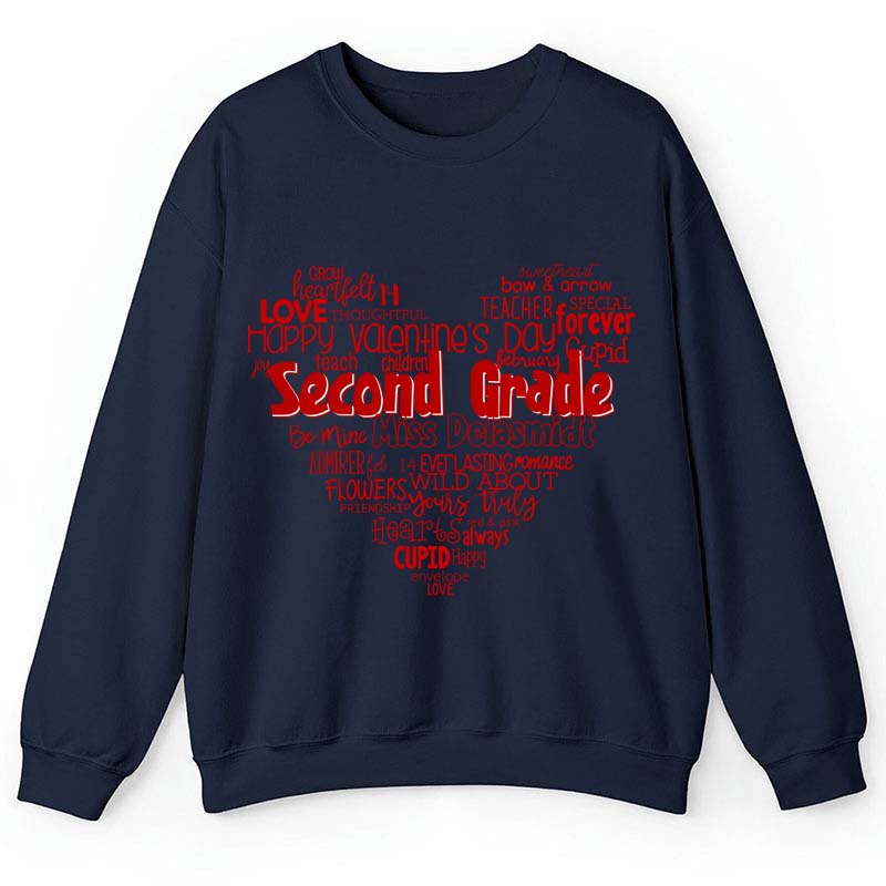 Personalized Teacher's Valentine's Day Teacher Sweatshirt