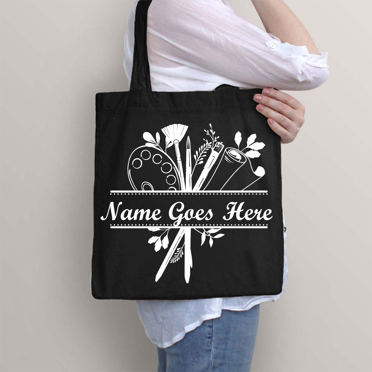 Personalized Art Crew Tote Bag