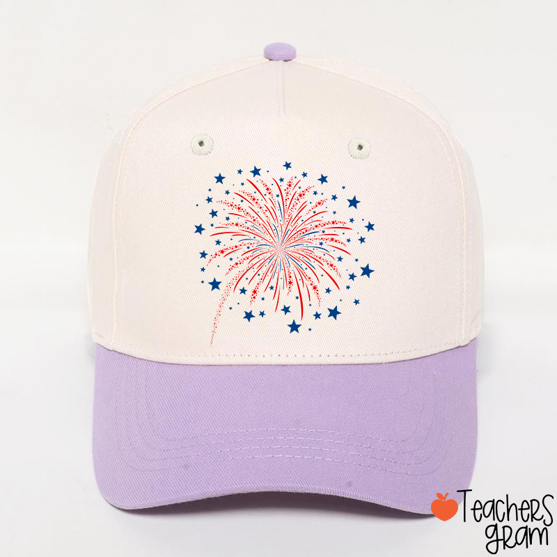 4th Of July Firework Teacher Baseball Cap