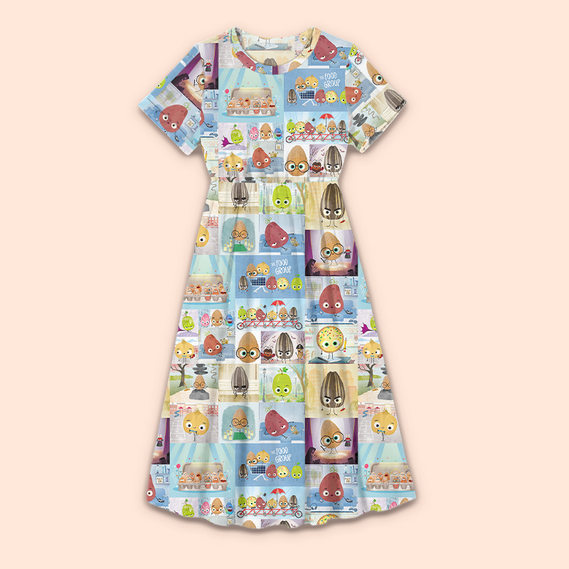The Smart Cookie The Bad Seed Teacher Printed Dress