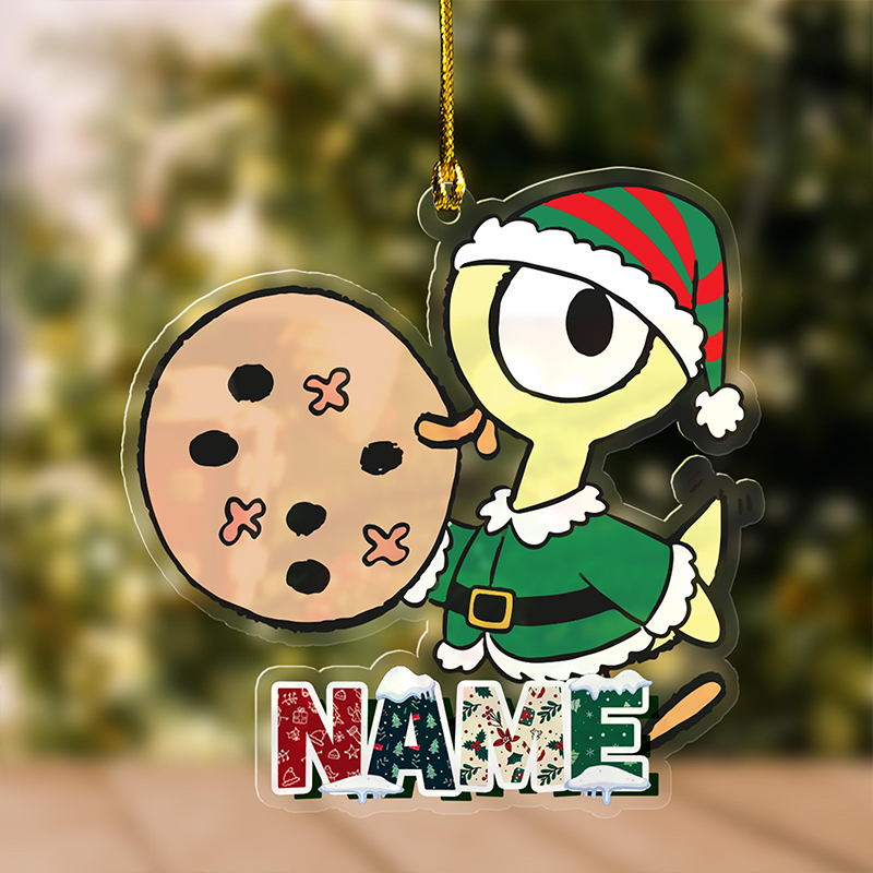 Personalized Name Book Characters Teacher Ceramic Christmas Ornament