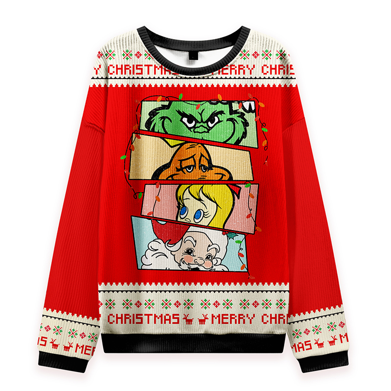 Christmas Children's Book Teacher Knit Sweatshirt