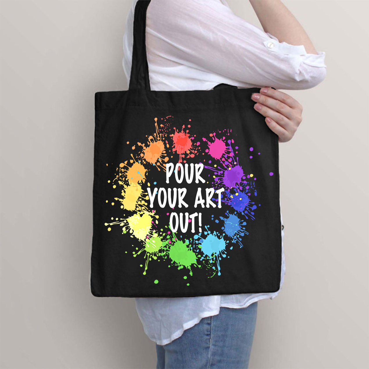 Pour Your Art Out Tote Bag