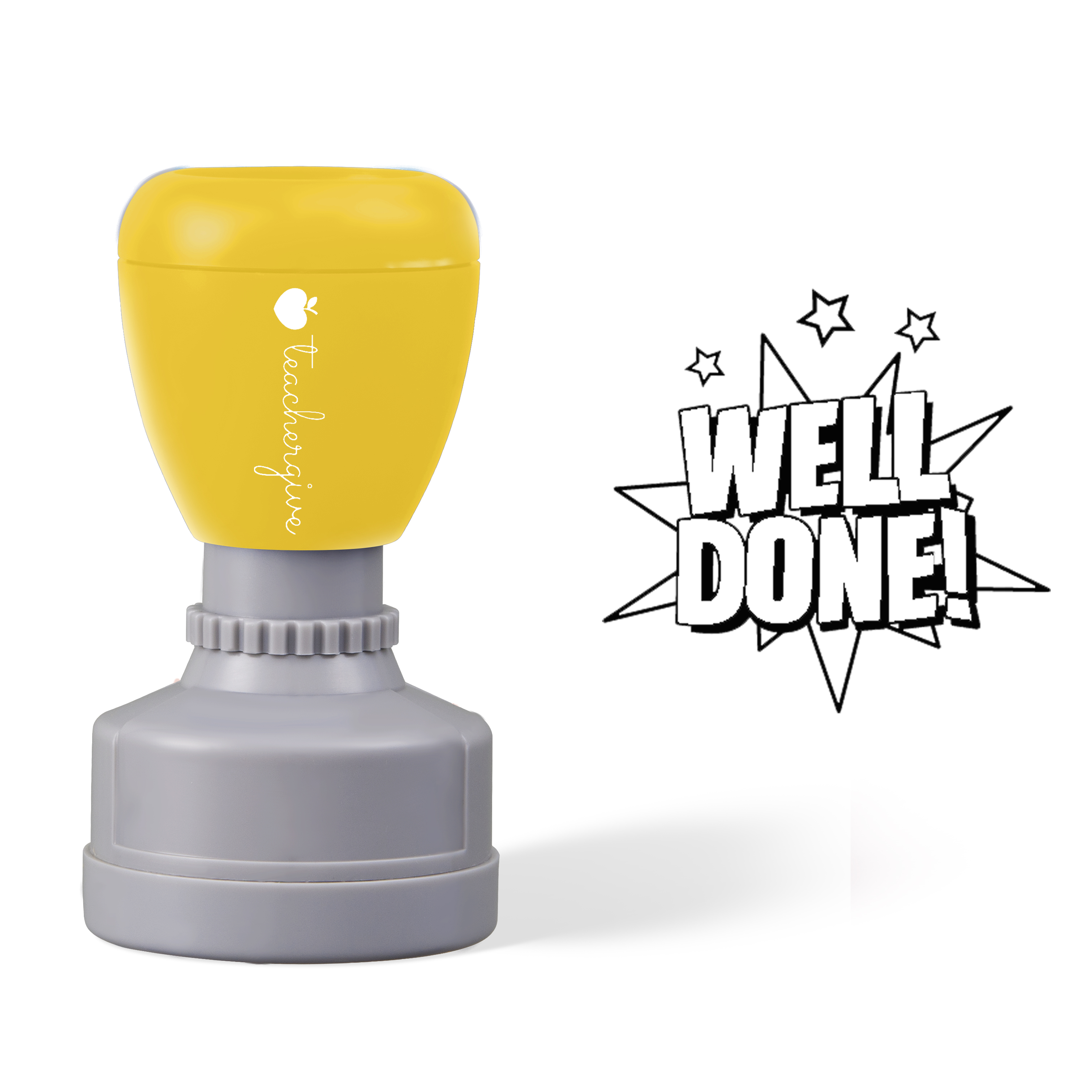 Well Done Star Teacher Stamp