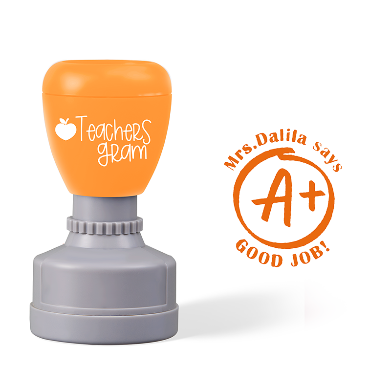 Personalized Good Job Teacher Stamp