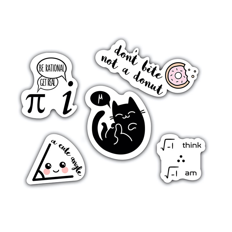 Cute Funny Math Teacher Stickers