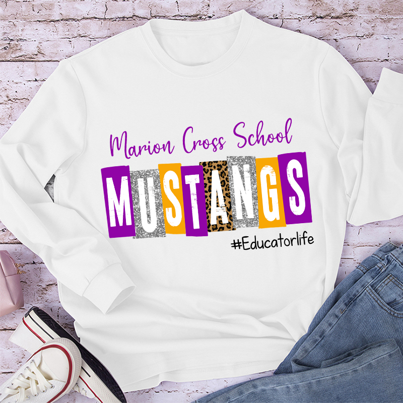 Personalized School Spirit Cheer For You Teacher Long Sleeve T-Shirt