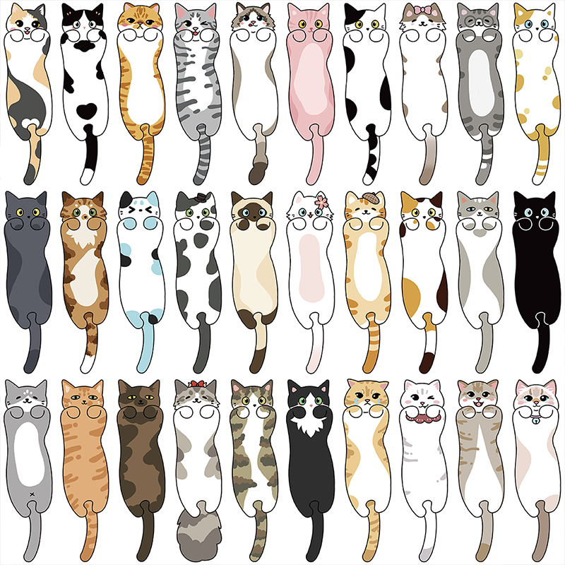 30PCS Cute Cat Teacher Bookmark