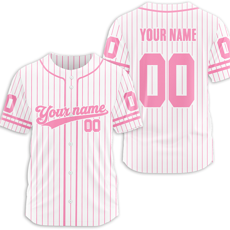 Personalized Name And Number Stripes Teacher Baseball Jersey