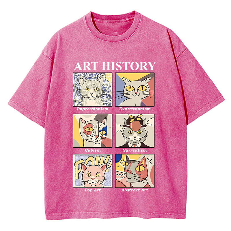 Art History Teacher Washed T-Shirt