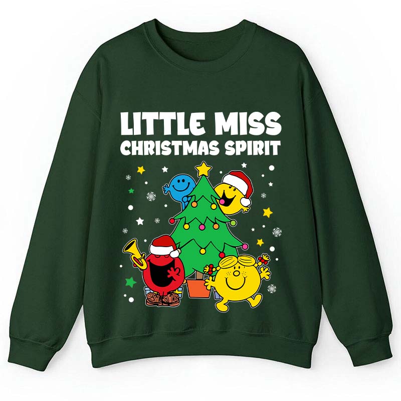 Little Miss Christmas Spirit Teacher Sweatshirt
