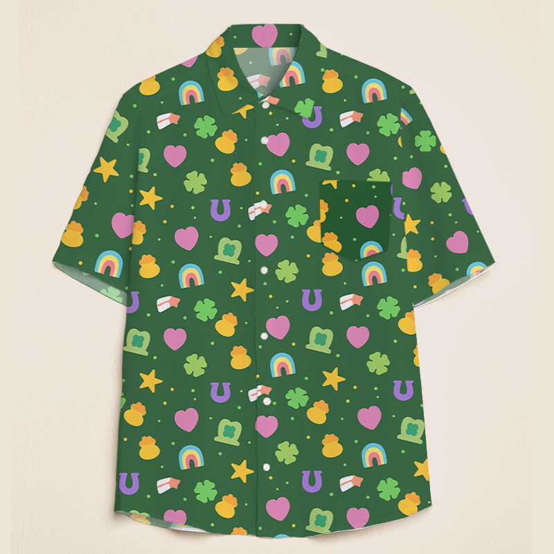 Lucky St Patricks Day Teacher Short Sleeve Shirt