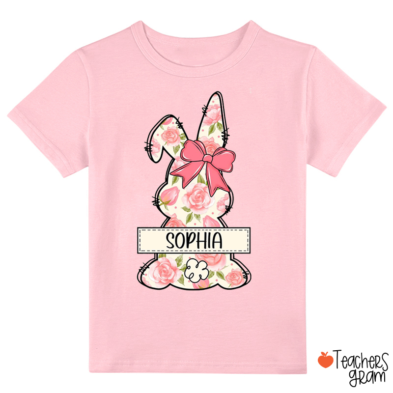 Personalized Coquette Bunny Class T-Shirt