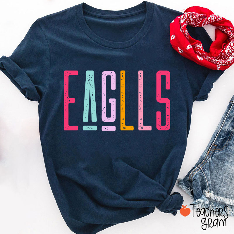 Personalized Mascot School Pride Comfortable Colors Teacher T-Shirt