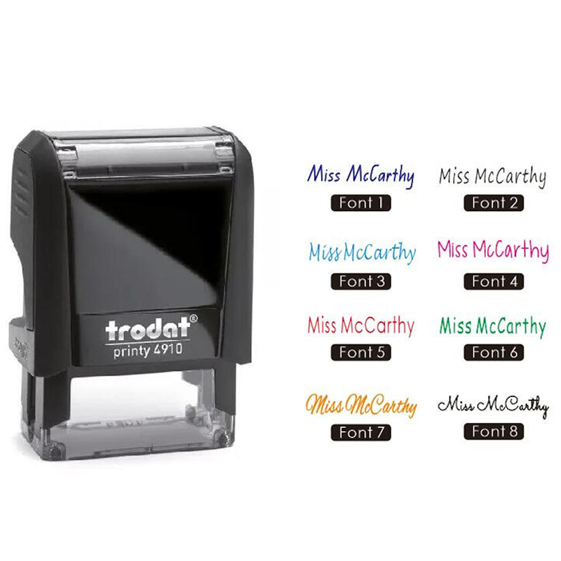 Personalized Name Teacher Rectangle Stamp