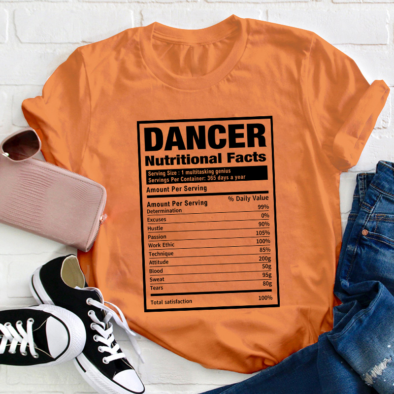 Dancer Nutrition Teacher T-Shirt