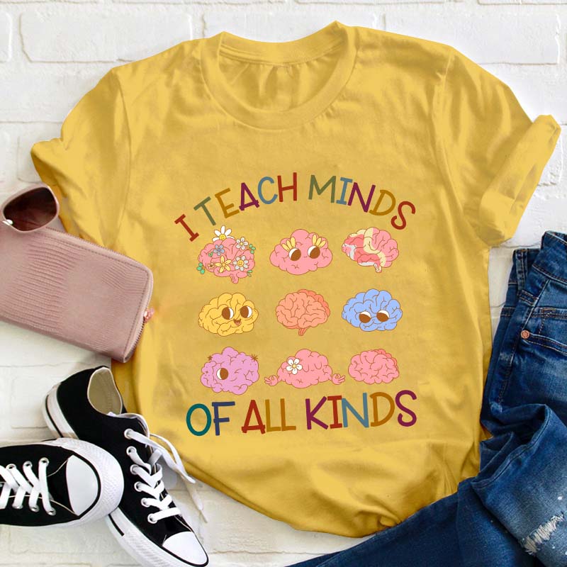 I Teach Minds Of All Kinds Teacher T-Shirt