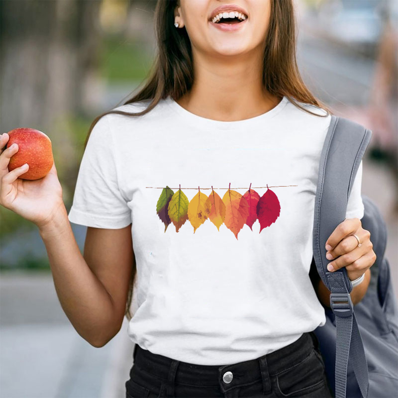 Collect Autumn Leaves Teacher T-Shirt