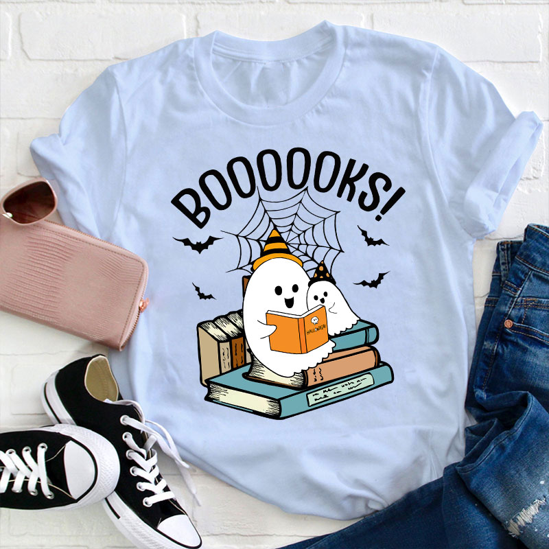 Halloween Boooooks Teacher T-Shirt