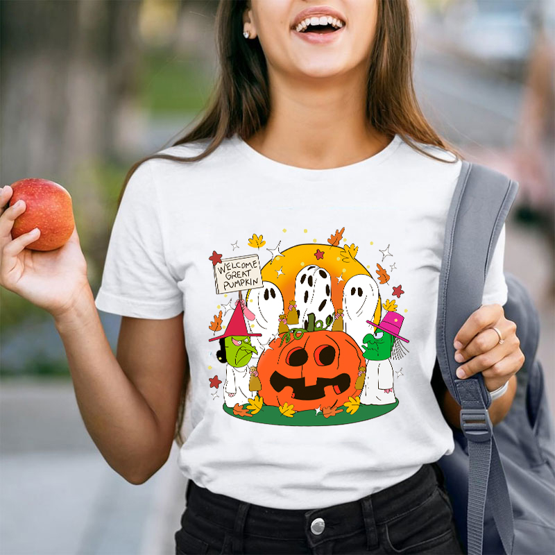 Welcome Great Pumkin Teacher T-Shirt