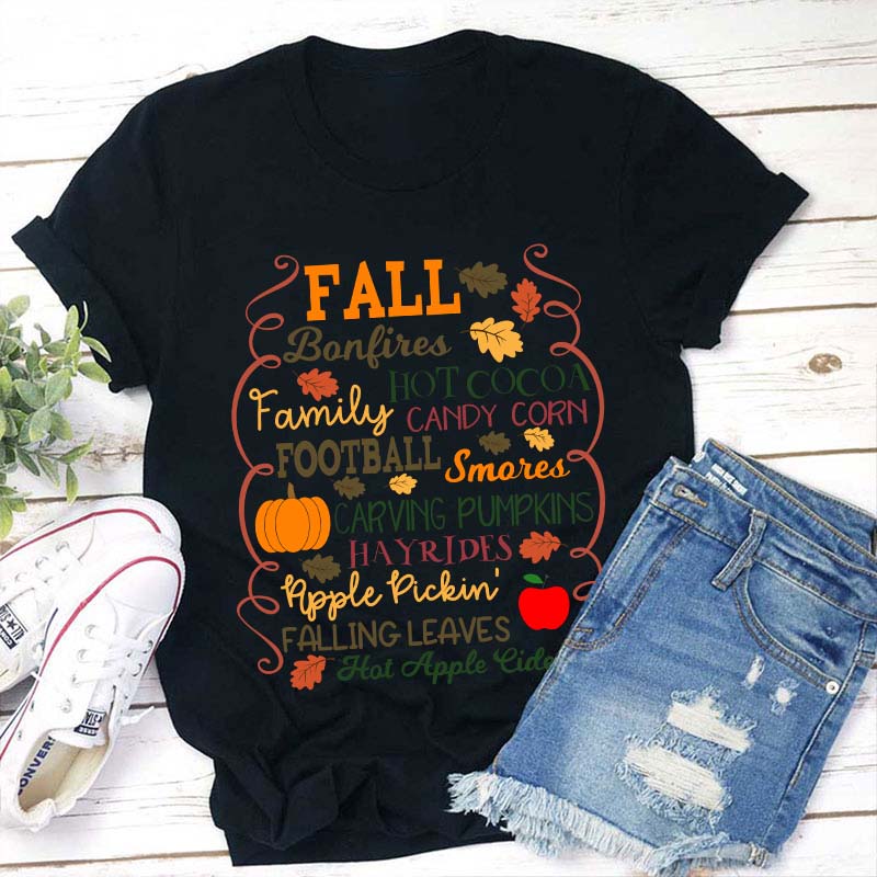 These Make Fall Better Teacher T-Shirt