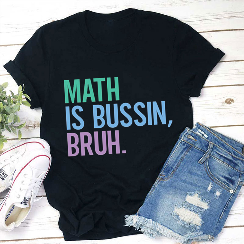 Personalized Course Is Bussin Bruh Teacher T-Shirt