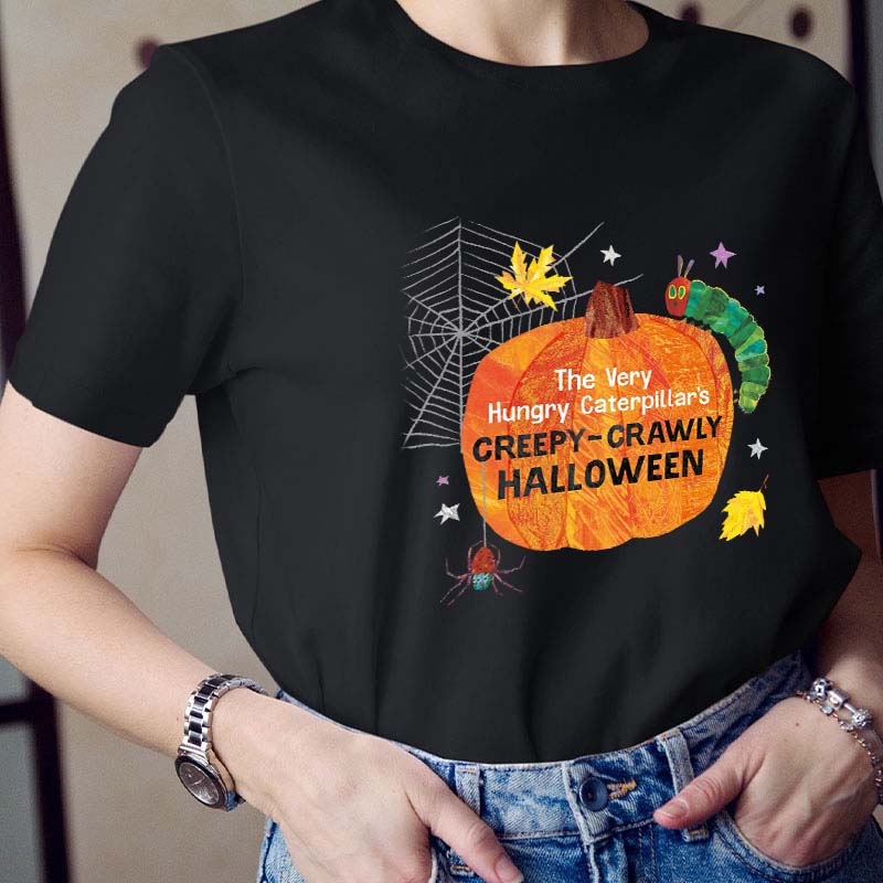 Caterpillar’s Creepy-Crawly Halloween Teacher T-Shirt