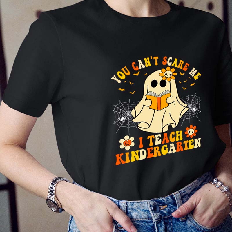 Personalized Grade You Can't Scary Me Teacher T-Shirt