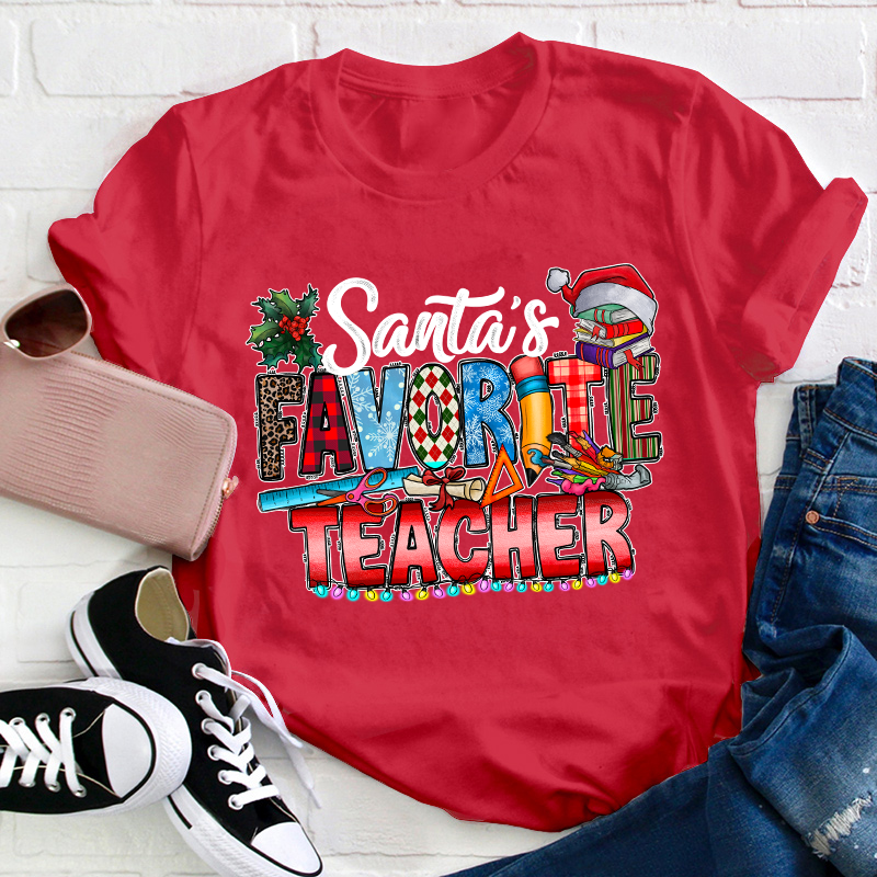 Santa's Favorite Teacher T-Shirt