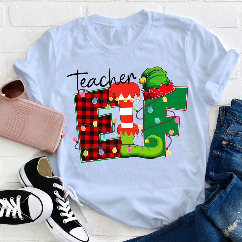 Christmas Elf Teacher T-Shirt