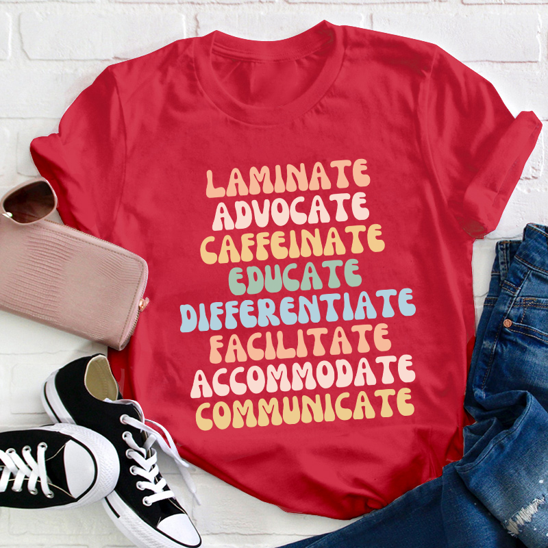 Educate Differentiate Teacher T-Shirt