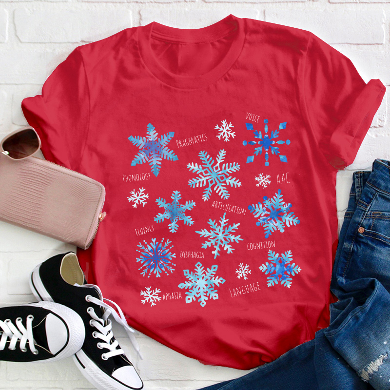 Winter Snowflake Teacher T-Shirt