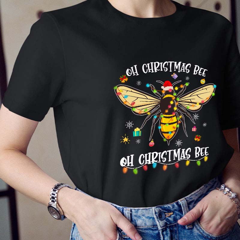 Oh Christmas Bee Teacher T-Shirt