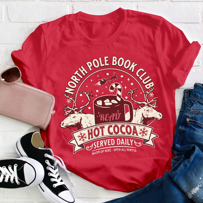 North Pole Book Club Teacher T-Shirt